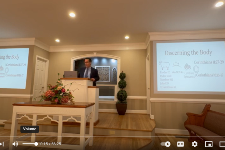 Brett Hickey preaches on the topic of Discerning the Body of Christ